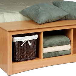 Prepac Sonoma Cubbie Bench in Maple - Indoor Benches