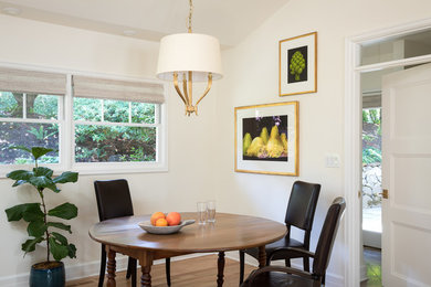 Mid-sized transitional dining room in Portland.