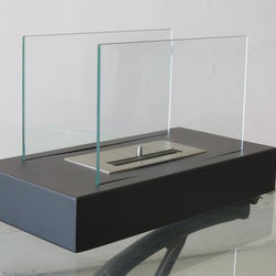 "Aspect" Modern Table Top Ventless Ethanol Fireplace - Tabletop Fireplaces
