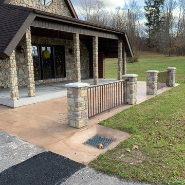Patio Designs with Faux Stone Columns