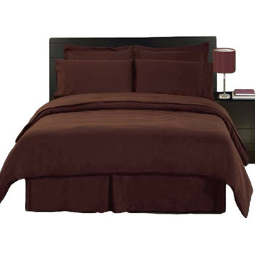 Chocolate Twin Microfiber 2-Piece Bed Duvet Set