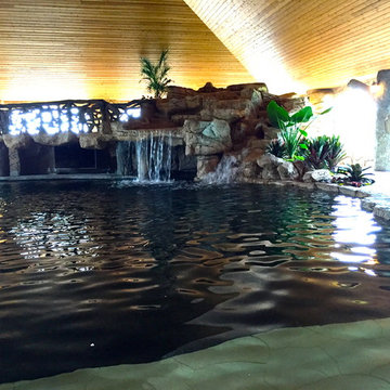 Tropical Poolside Landscape