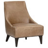 Sunpan 5West Elias Lounge Chair - Marseille Camel Leather