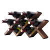 WELLAND Wood Countertop Wine Rack