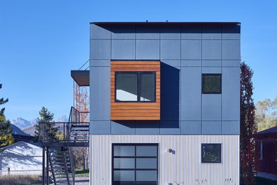 Example of a minimalist exterior home design in Other