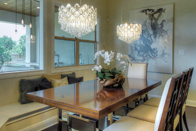 Inspiration for a contemporary dining room remodel in Austin