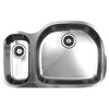 Ukinox D537.70.30.8R Undermount Double Bowl Stainless Steel Kitchen Sink