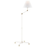 Hudson Valley Lighting - Classic No.1 by Mark D. Sikes 1-Light Floor Lamp, Aged Brass/White - Features: