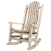 Montana Woodworks Homestead Transitional Solid Wood Adult Rocker in Natural