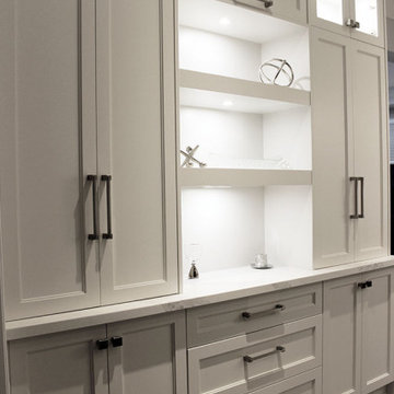Painted MDF wall unit. Richmond Hill 2017