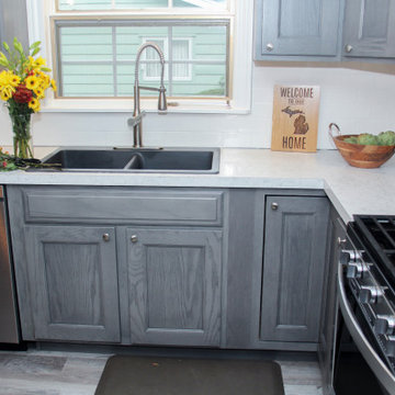 Gray Farmhouse Kitchen Renovation