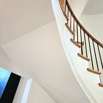 Project #110 | Beautiful Curved Staircase with Circular Balcony