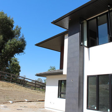 Temecula Ca. Soffit, Fascia, Gutters, Downspouts, Beam Cap, After Stucco