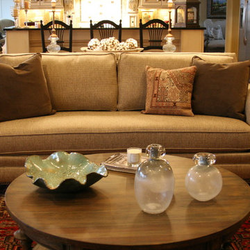 Traditional Birmingham Home Living and Dining Room