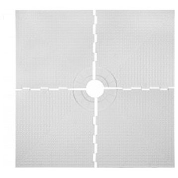 48" x 48" TruSlope Pre-formed Shower Tray - Center Drain