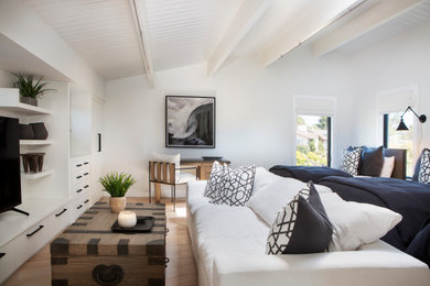 Trendy family room photo in San Luis Obispo
