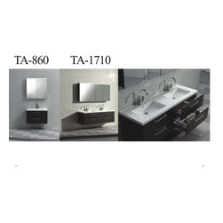67" Modern Double Vanity Set Espresso TN-A1710-WG - Bathroom Vanities And Sink Consoles