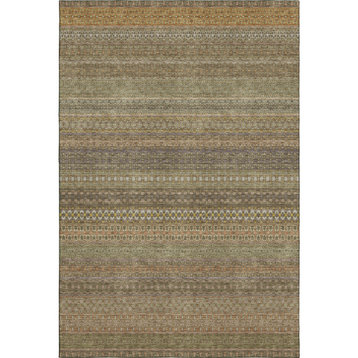 Luxury Washable Trevi TV3 Khaki 8' x 10' Rug