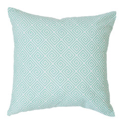 Caitlin Wilson Mint Greek Key Pillow - Decorative Pillows