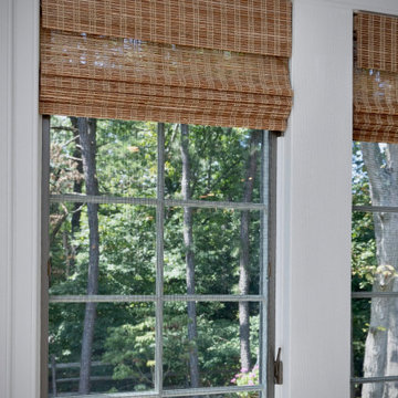Woven Wood Shades in Kitchen - Detail