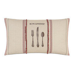 Bon App&eacute;tit Lumbar Throw Pillow 13x22 WITH Insert- Zipper Closure - Products