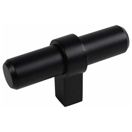 Cosmas 181FB Flat Black Euro Style T Bar Knob