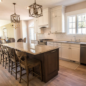 Medway, MA - kitchen redesign/unused room transformed to pantry and cubby space