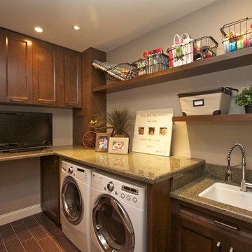 Robeson Design Laundry Room Craft Space Storage Solutions