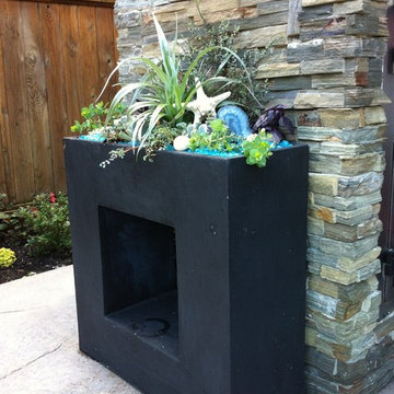 Poolside Patio and Containers