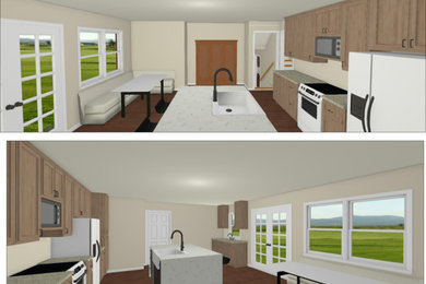 Apex NC Home Renovation Perspectives - Initial Kitchen Layout
