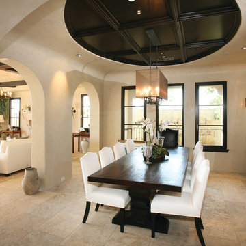Dining room fireplace
