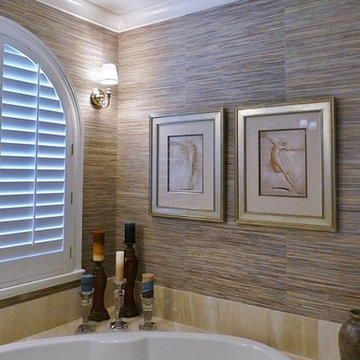 Challenge! Phillip Jeffries Grasscloth on Bullnose Corners