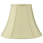 HomeConcept - With Lining Bell Premium Lampshade 7"x14"x11", Eggshell - Why Upgrade to  Home Concept Signature Shades?    Top Quality Shantung Fabric means your room will glow with a rich, warm luster your guests will notice   Thicker Fabric and heavy lining so your new shade will last for years.   Heavy brass and steel frames mean you can feel the difference when you lift it.   Why? Because your home is worth it! Product details:    Thick, Eggshell Fabric  7 Top x 14 Bottom x 11 Slant Height  Please measure your existing shade, a new harp may be needed for a proper fit.  Weight: 2.7 lbs   Fits best with a 9 harp.