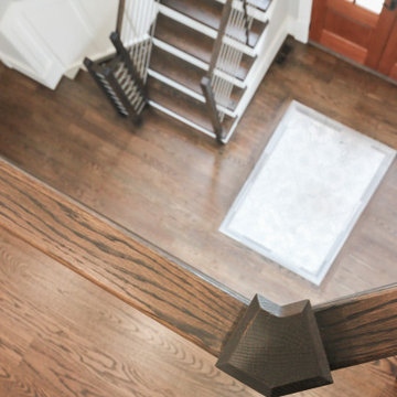 Project #72 | Modern Staircase with Horizontal Steel Rod Railing