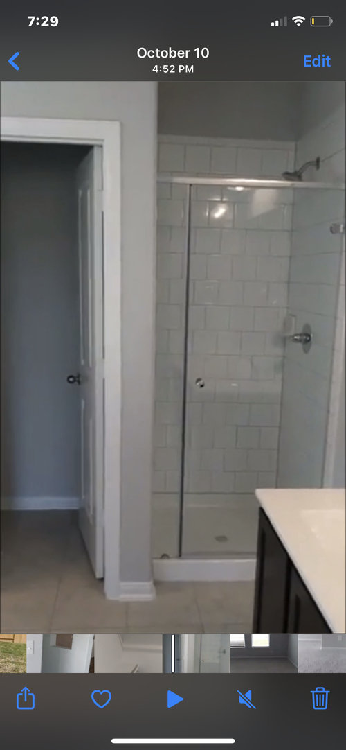 Extending builder grade shower