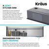 Kore Workstation 45" Undermount Stainless Steel 1-Bowl Kitchen Sink, Accessories