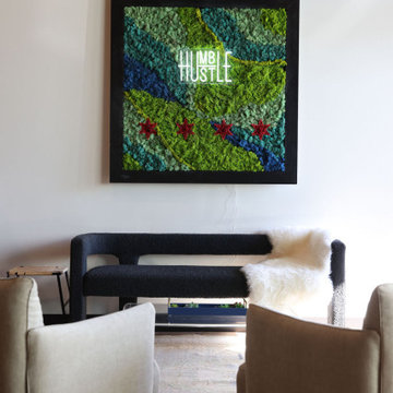 After | Lobby Reception Seating - Green wall