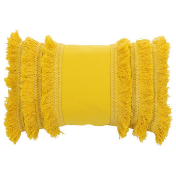 Safavieh Grema Pillow, Yellow, 20"x12"