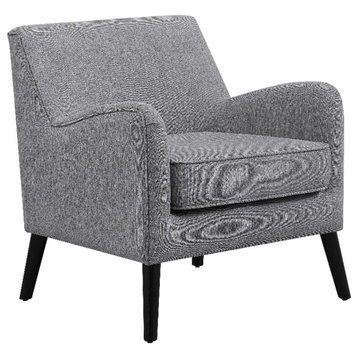 Coaster Charlie Modern Fabric Upholstered Accent Chair in Gray