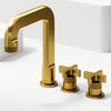 VIGO Wythe 2-Handle Bathroom Faucet, Matte Brushed Gold