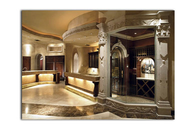 Tuscan home design photo in Phoenix
