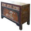 Chinese Old Flower Mongolian Sideboard Table TV Stand