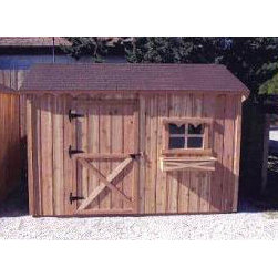 Chalet Style Wood Cedar Shed - Sheds