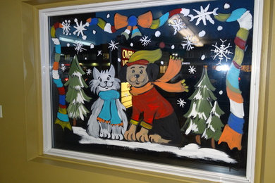 Window Painting by Kelly Brown