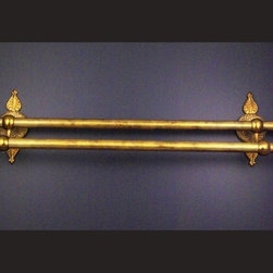 Cristal et Bronze 5406 Palmette Wall Mounted Cristal Double Towel Bar - Products