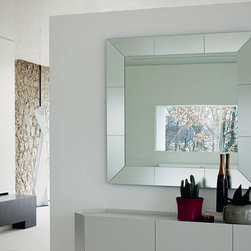 Regal Italian Square Wall Mirror by Cattelan Italia - $825.00 - Wall Mirrors