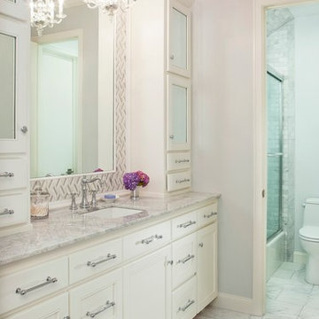 Chic Transitional Guest Bathroom