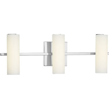Colonnade LED 3-Light Bath/Vanity Light, Polished Chrome