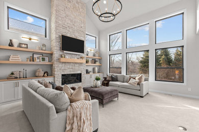 Example of a living room design in Other
