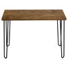 Desk, Hairpin Legs Industrial Style Traditional Woodgrain Accent Furniture
